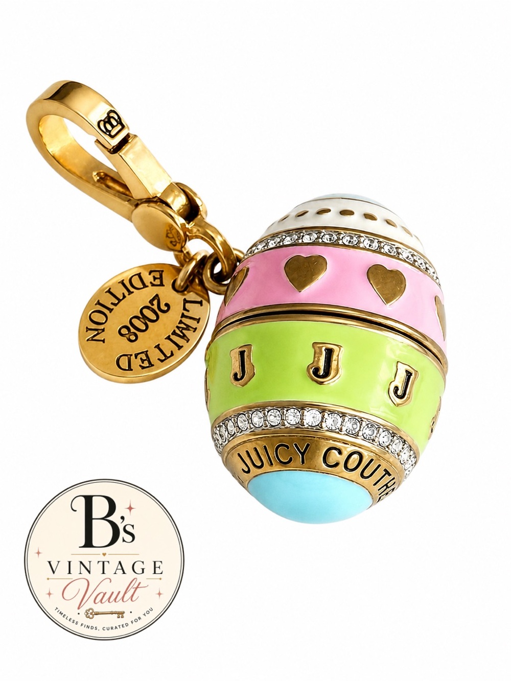Juicy Couture 2008 LE Pastel Egg Charm | Original Box Not Included
